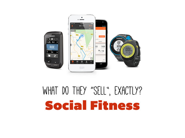 what do they “sell”, exactly?
Social Fitness
