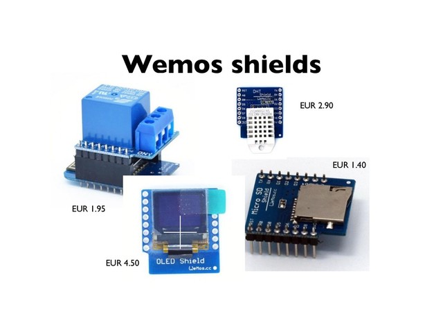 Wemos shields
EUR 1.95
EUR 4.50
EUR 1.40
EUR 2.90
