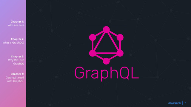 Chapter 1:
APIs are hard
Chapter 2:
What is GraphQL?
Chapter 3:
Why We Love
GraphQL
Chapter 4:
Getting Started
with GraphQL
7
