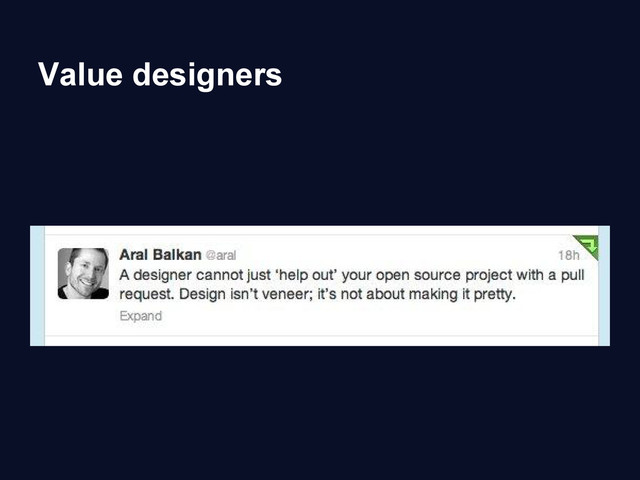 Value designers
