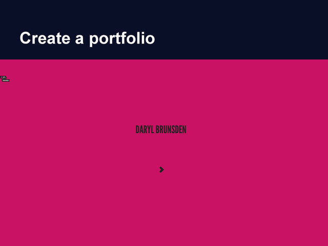 Create a portfolio
