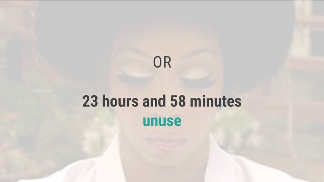 OR
23 hours and 58 minutes
unuse
