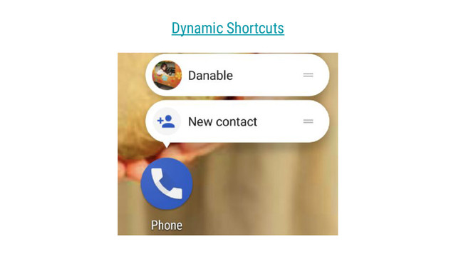 Dynamic Shortcuts
