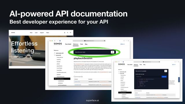 AI-powered API documentation
Best developer experience for your API
superface.ai
