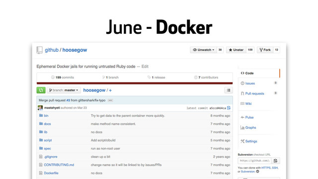 June - Docker
