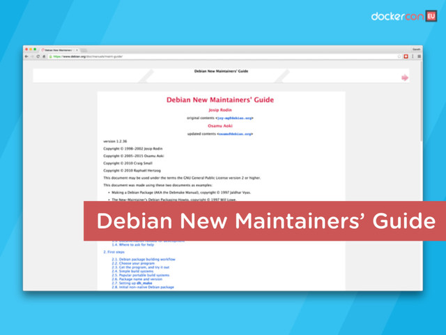 Debian New Maintainers’ Guide
