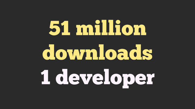 51 million
downloads
1 developer
