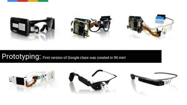 Prototyping: First version of Google class was created in 90 min!
