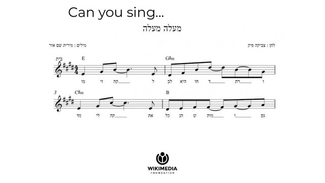 Can you sing...
