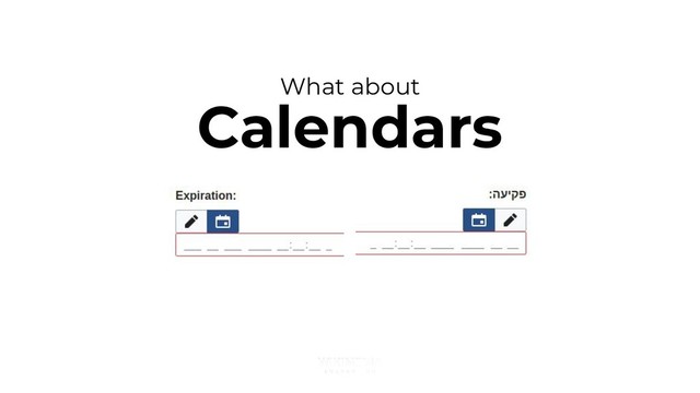 What about
Calendars
