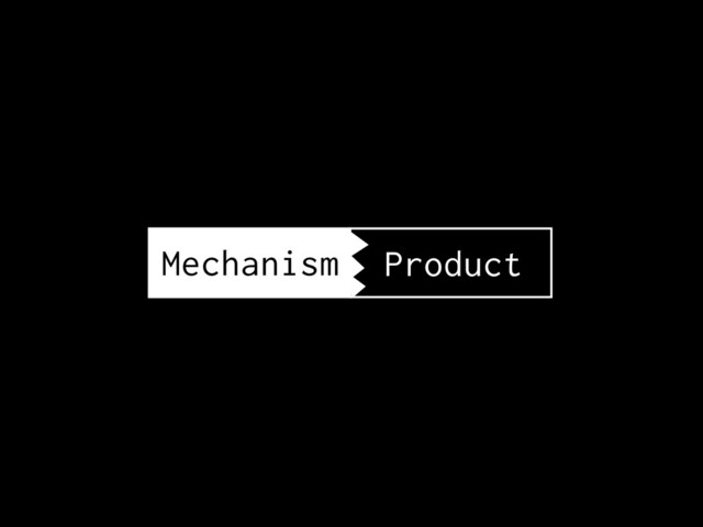 Mechanism Product
