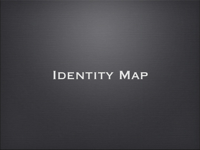 Identity Map

