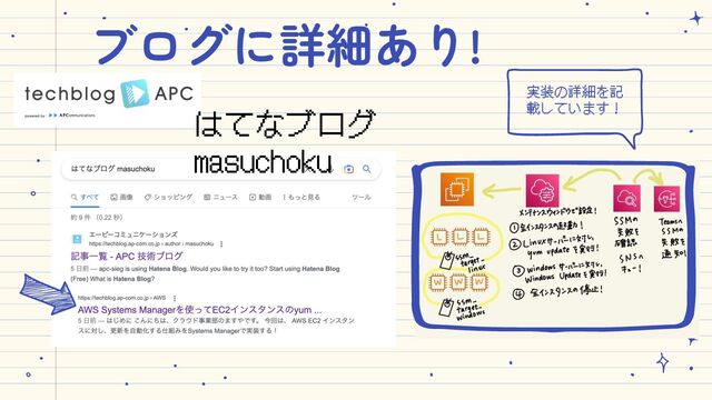 ブログに詳細あり!
実装の詳細を記
載しています！ 
はてなブログ
masuchoku
