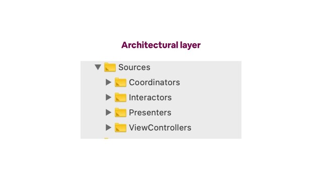 Architectural layer
