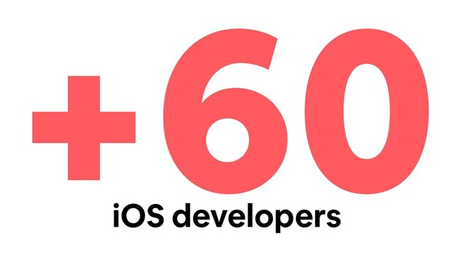 +60
iOS developers
