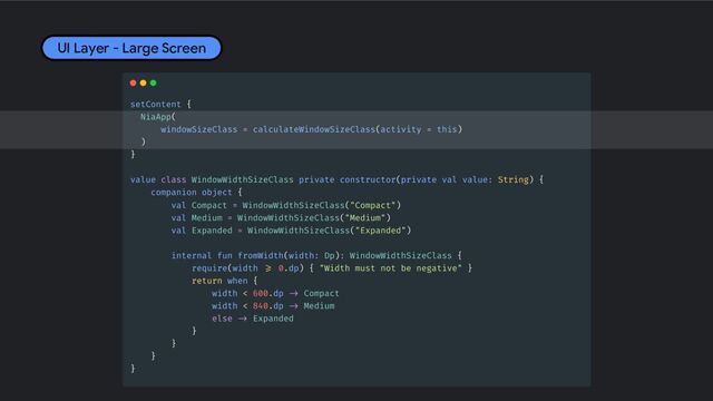 UI Layer - Large Screen
