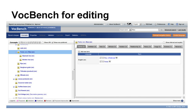 VocBench for editing
