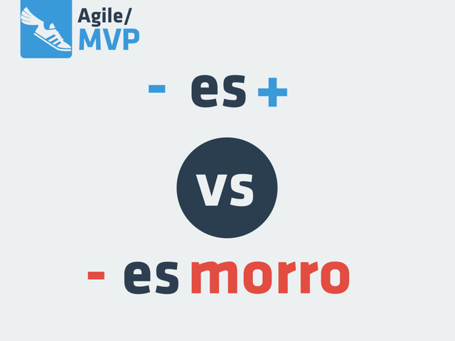 es+
-
esmorro
-
Agile/
MVP
vs
