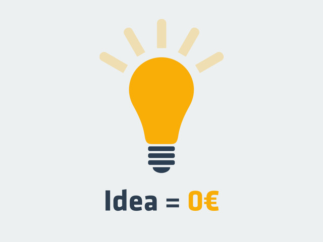 Idea = 0€

