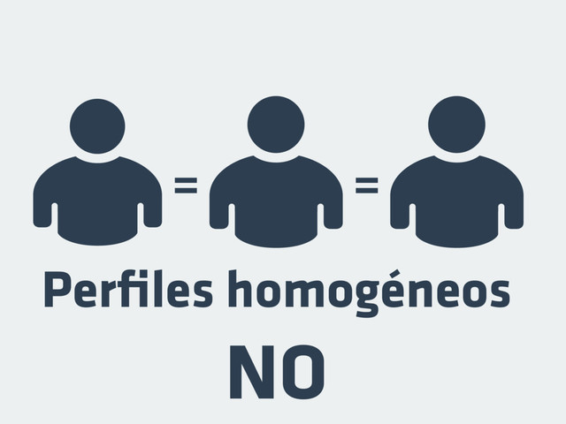 Perﬁles homogéneos
NO
= =
