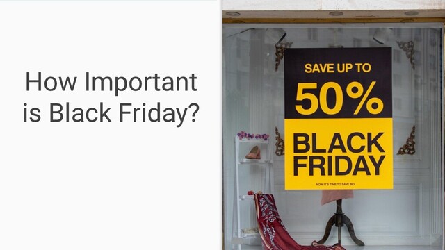 How Important
is Black Friday?
