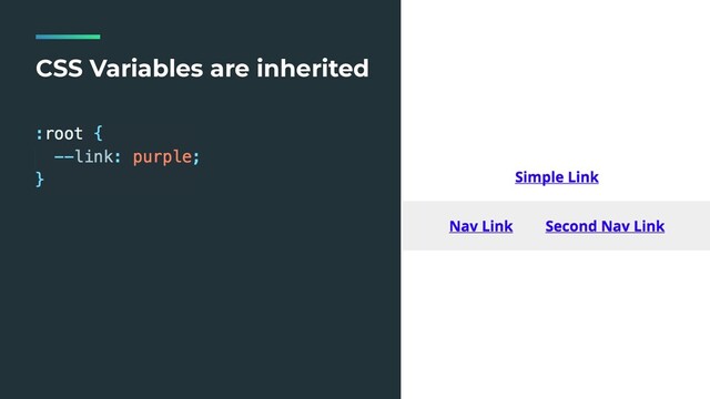 CSS Variables are inherited
