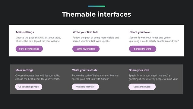 Themable interfaces
