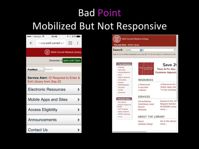 Bad Point
Mobilized But Not Responsive
