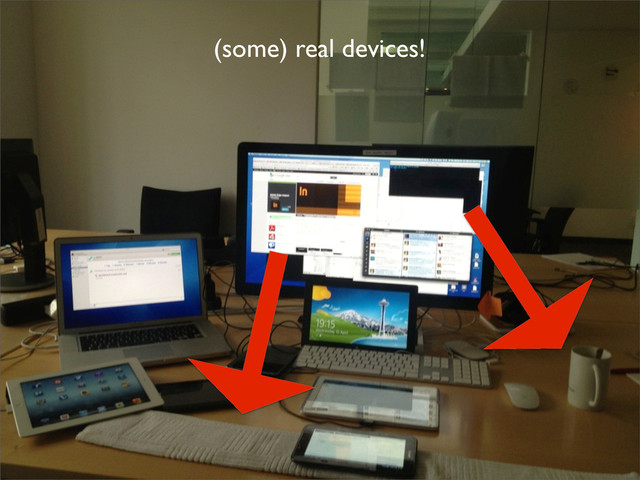 (some) real devices!
