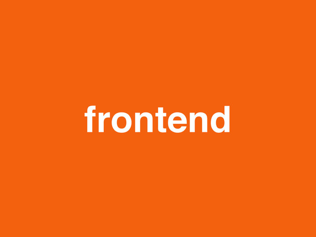 frontend
