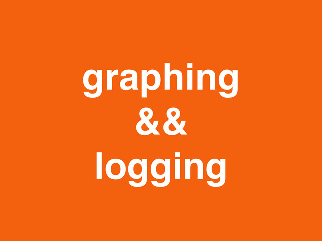 graphing
&&
logging
