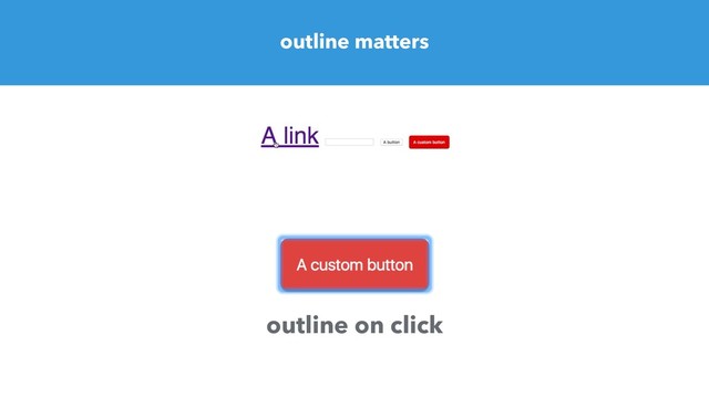 outline matters
outline on click
