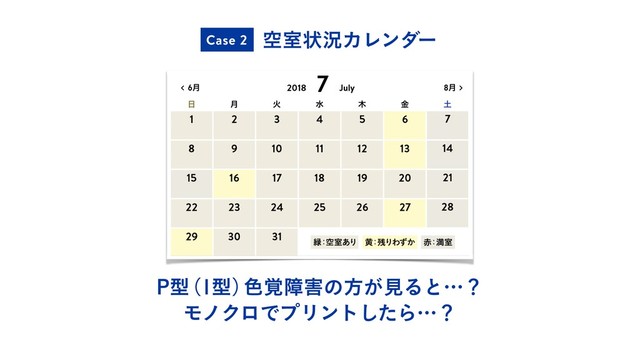 ۭࣨঢ়گΧϨϯμʔ
Case 2
1ܕ
ʢܕʣ
৭֮ো֐ͷํ͕ݟΔͱʜʁ
ϞϊΫϩͰϓϦϯτͨ͠Βʜʁ
