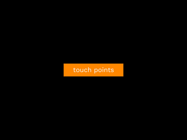 touch points
