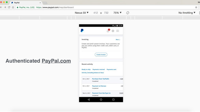 Authenticated PayPal.com
