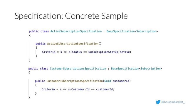 @hossambarakat_
Specification: Concrete Sample
