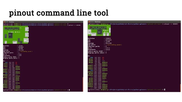 pinout command line tool
