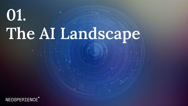 01.
The AI Landscape
