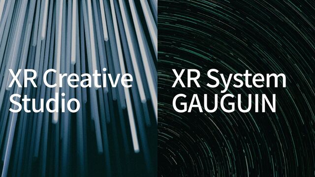 XR System


GAUGUIN
XR Creative


Studio
