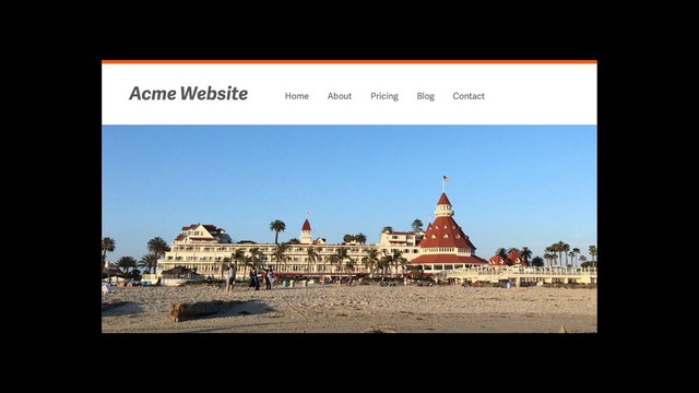 Acme Website Home About Pricing Blog Contact
