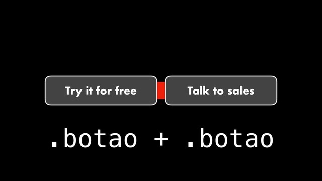 Try it for free Talk to sales
.botao + .botao
