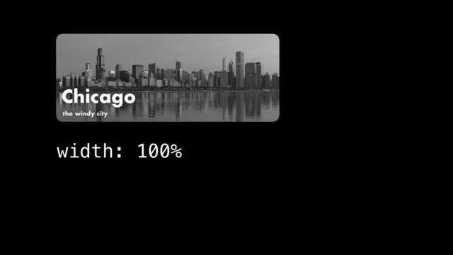 Chicago
the windy city
width: 100%
