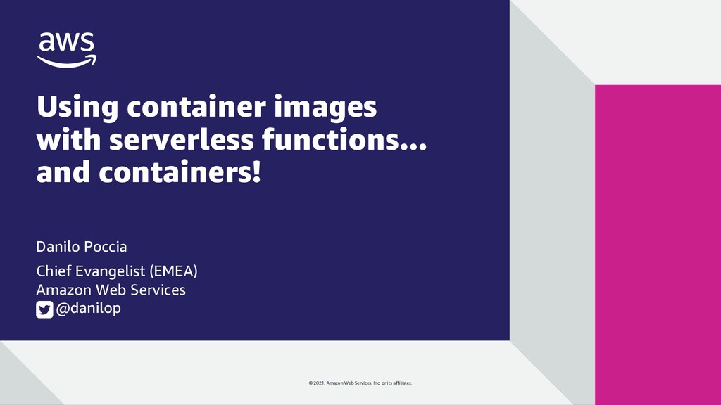 Using container images with serverless functions... and containers!