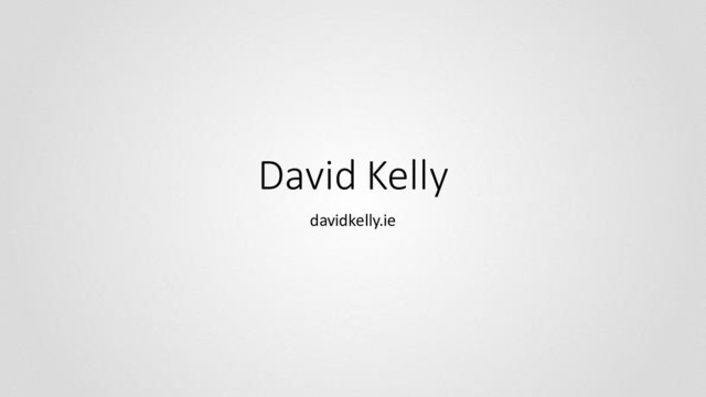 David Kelly
davidkelly.ie
