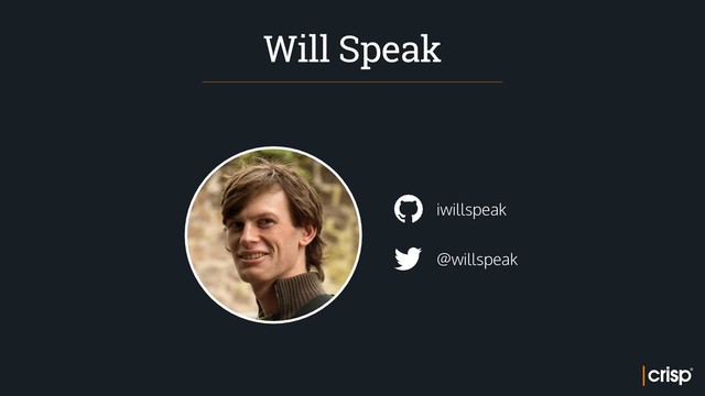 @willspeak
iwillspeak
Will Speak
