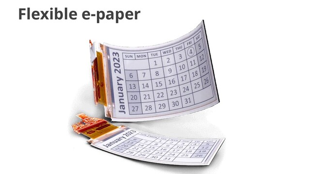 Flexible e-paper
