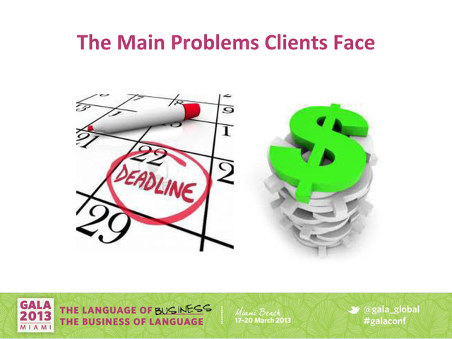 The Main Problems Clients Face
