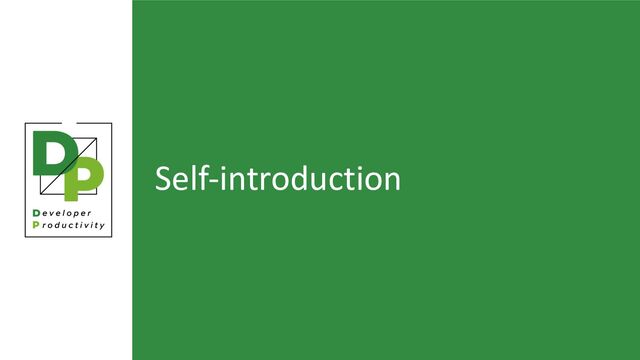 Self-introduction
