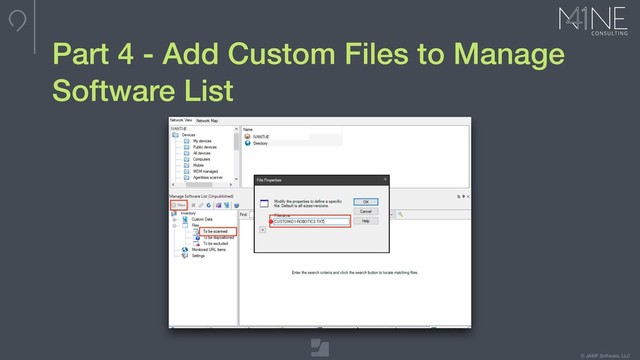 © JAMF Software, LLC
Part 4 - Add Custom Files to Manage
Software List
