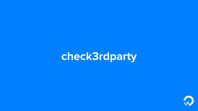 check3rdparty
